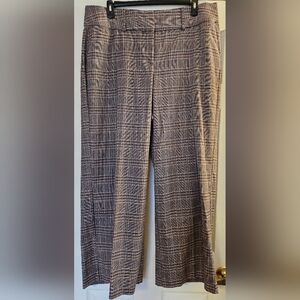 Lane Bryant Purple Plaid Dress Pants